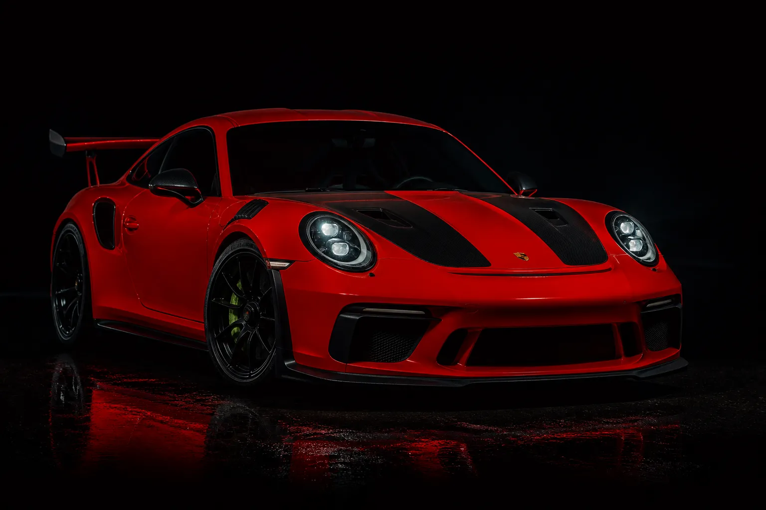 Porsche 911 GT3 RS ao anoitecer, Cascais